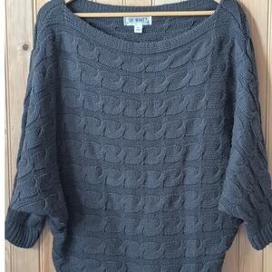 Say What shrug sweater blue/grey XL